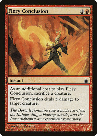 Fiery Conclusion [Ravnica: City of Guilds] | Enigma On Main