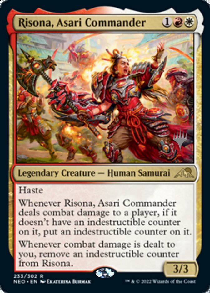 Risona, Asari Commander (Promo Pack) [Kamigawa: Neon Dynasty Promos] | Enigma On Main