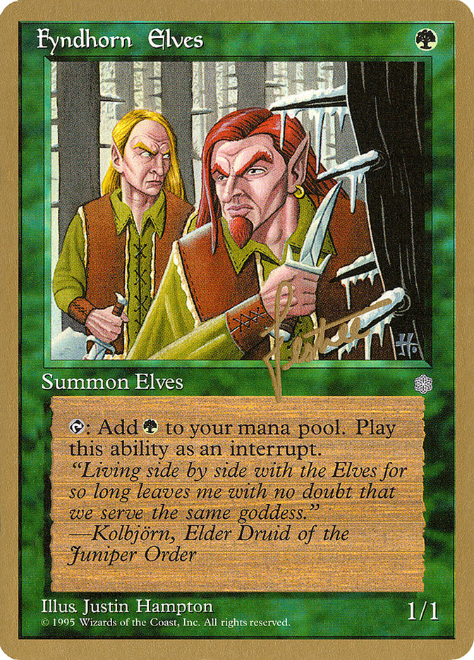 Fyndhorn Elves (Bertrand Lestree) [Pro Tour Collector Set] | Enigma On Main