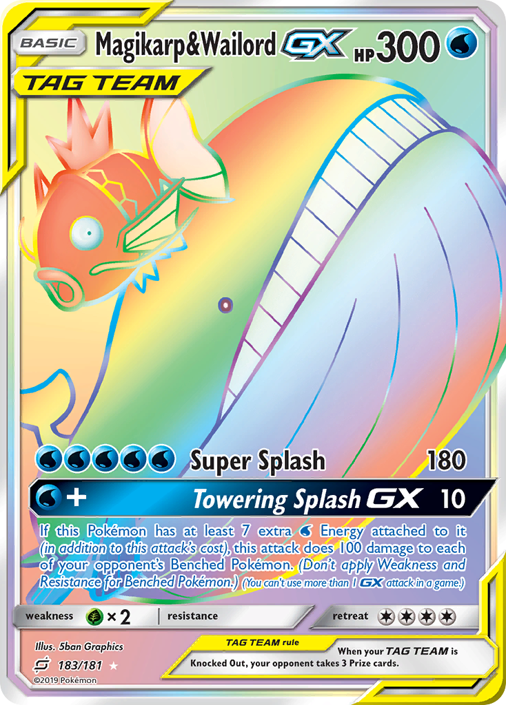 Magikarp & Wailord GX (183/181) [Sun & Moon: Team Up] | Enigma On Main