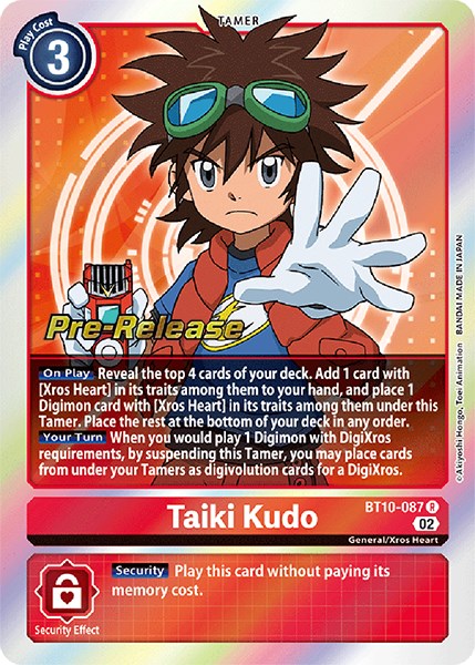 Taiki Kudo [BT10-087] [Xros Encounter Pre-Release Cards] | Enigma On Main