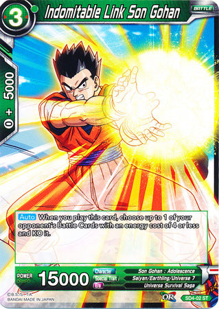 Indomitable Link Son Gohan (Starter Deck - The Guardian of Namekians) [SD4-02] | Enigma On Main