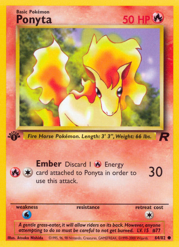 Ponyta (64/82) [Team Rocket 1st Edition] | Enigma On Main