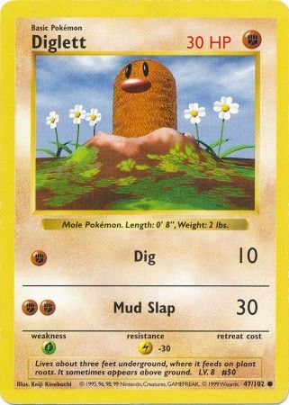 Diglett (47/102) [Base Set Shadowless Unlimited] | Enigma On Main