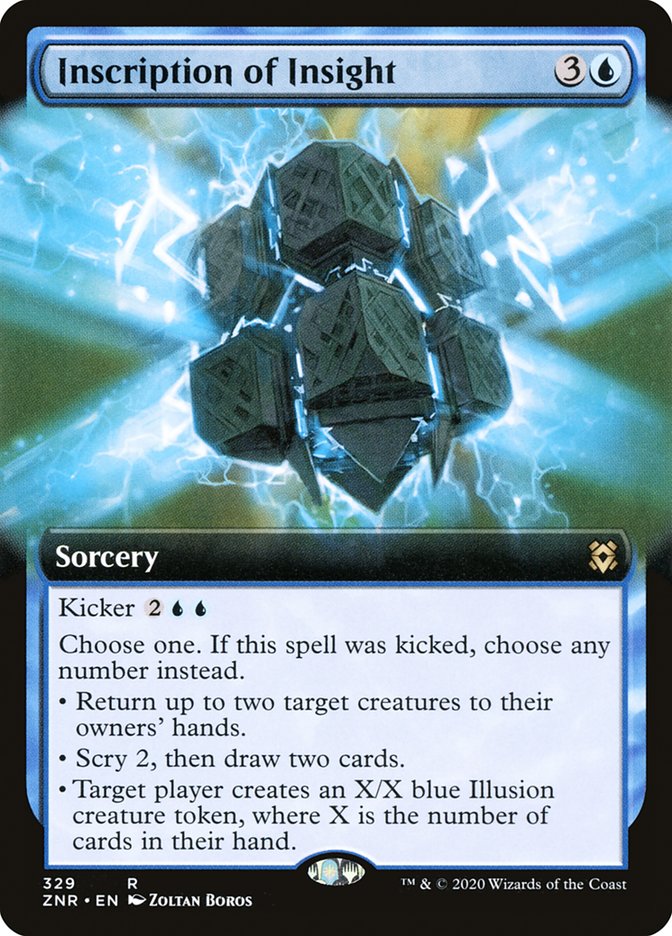 Inscription of Insight (Extended Art) [Zendikar Rising] | Enigma On Main
