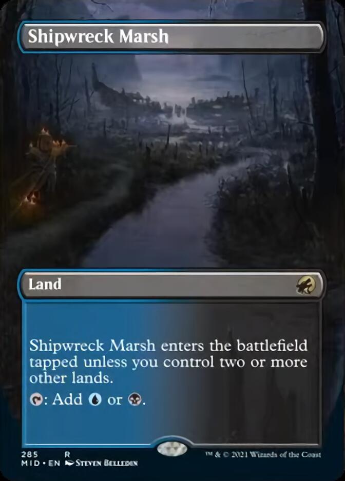 Shipwreck Marsh (Borderless) [Innistrad: Midnight Hunt] | Enigma On Main