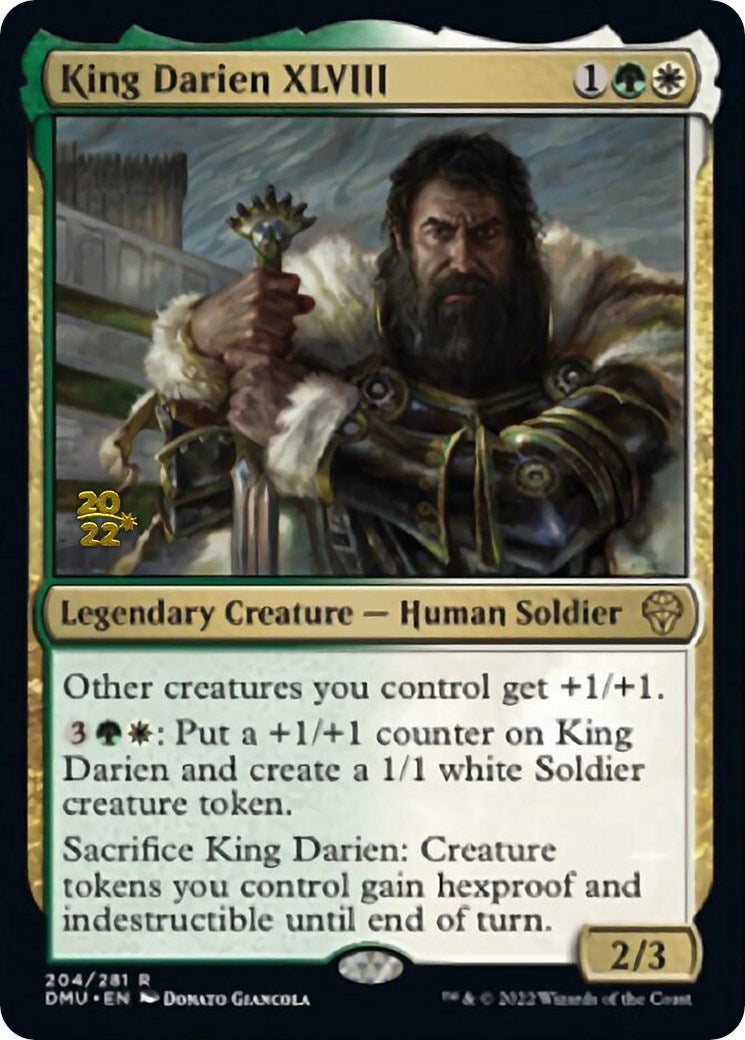 King Darien XLVIII [Dominaria United Prerelease Promos] | Enigma On Main