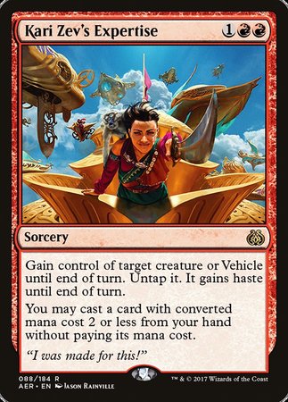 Kari Zev's Expertise [Aether Revolt] | Enigma On Main