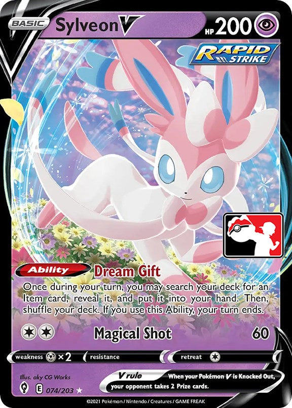 Sylveon V (074/203) [Prize Pack Series One] | Enigma On Main