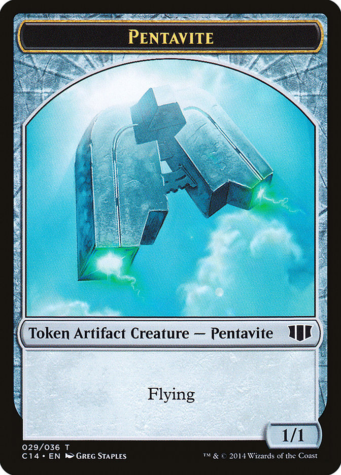 Myr // Pentavite Double-sided Token [Commander 2014 Tokens] | Enigma On Main