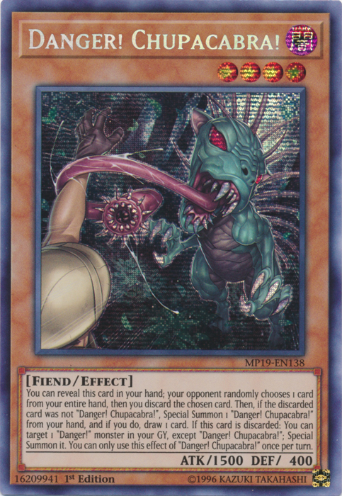 Danger! Chupacabra! [MP19-EN138] Prismatic Secret Rare | Enigma On Main