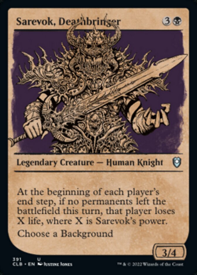 Sarevok, Deathbringer (Showcase) [Commander Legends: Battle for Baldur's Gate] | Enigma On Main