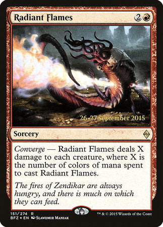 Radiant Flames [Battle for Zendikar Promos] | Enigma On Main