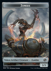 Powerstone // Zombie Double-Sided Token [The Brothers' War Tokens] | Enigma On Main