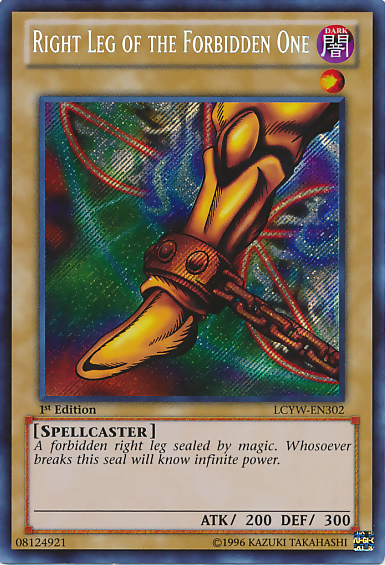 Right Leg of the Forbidden One [LCYW-EN302] Secret Rare | Enigma On Main