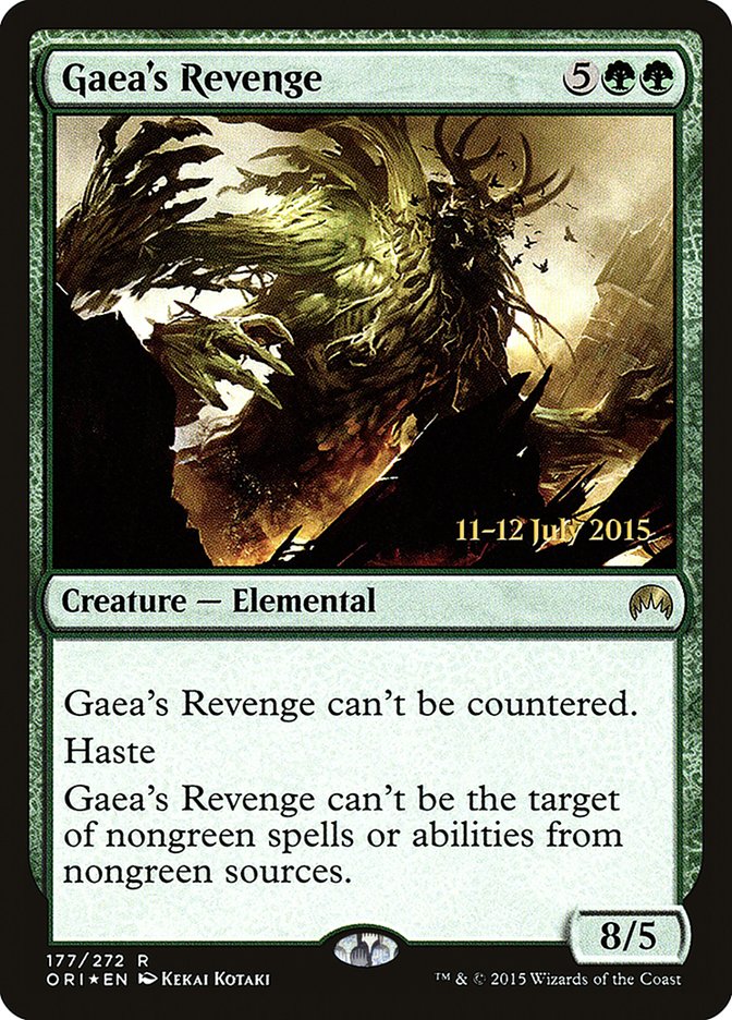 Gaea's Revenge [Magic Origins Prerelease Promos] | Enigma On Main