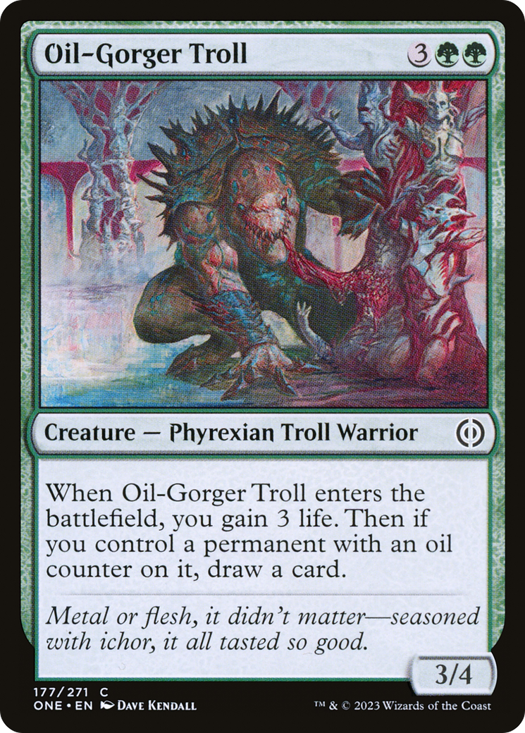 Oil-Gorger Troll [Phyrexia: All Will Be One] | Enigma On Main