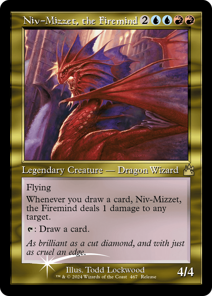 Niv-Mizzet, the Firemind (Retro Frame) [Ravnica Remastered] | Enigma On Main