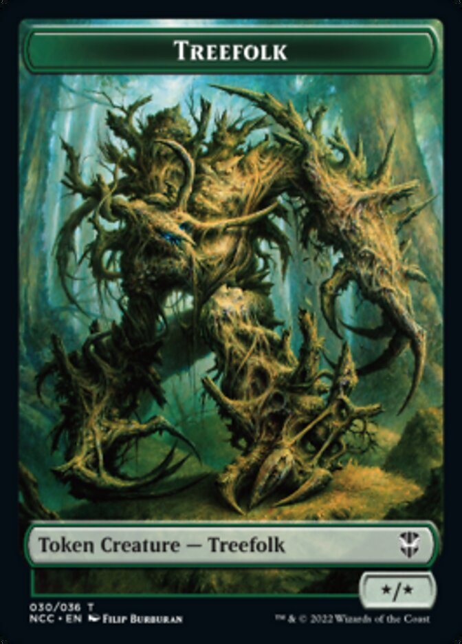 Treefolk // Spider Double-sided Token [Streets of New Capenna Commander Tokens] | Enigma On Main