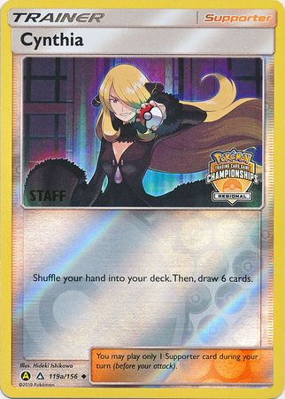 Cynthia (119a/156) (Regional Championship Promo Staff) [Sun & Moon: Ultra Prism] | Enigma On Main