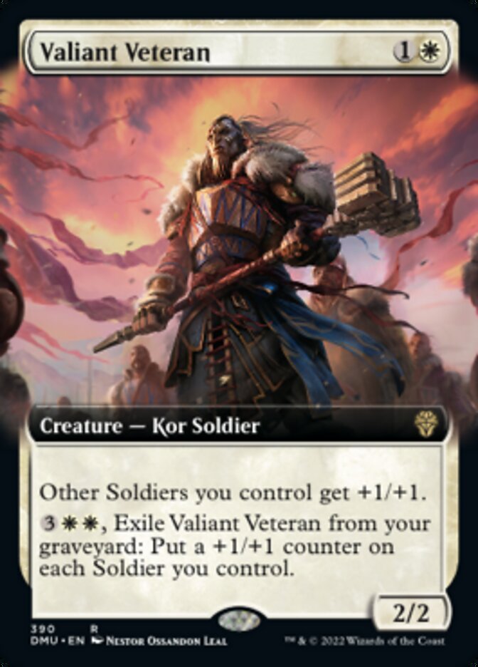 Valiant Veteran (Extended Art) [Dominaria United] | Enigma On Main