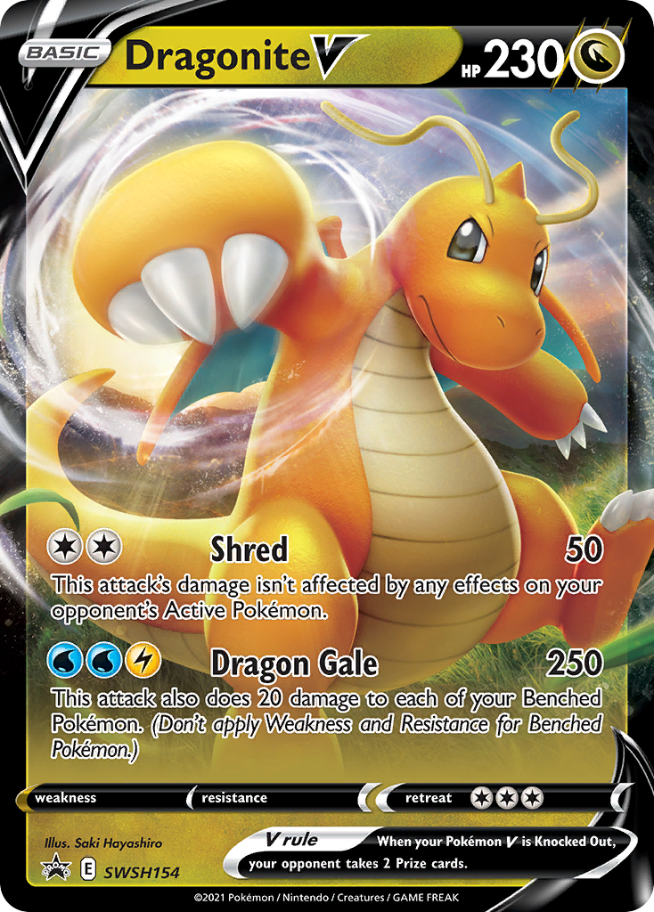 Dragonite V (SWSH154) (Jumbo Card) [Sword & Shield: Black Star Promos] | Enigma On Main