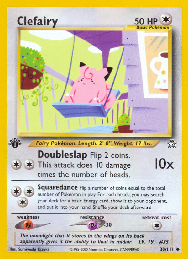 Clefairy (30/111) [Neo Genesis 1st Edition] | Enigma On Main