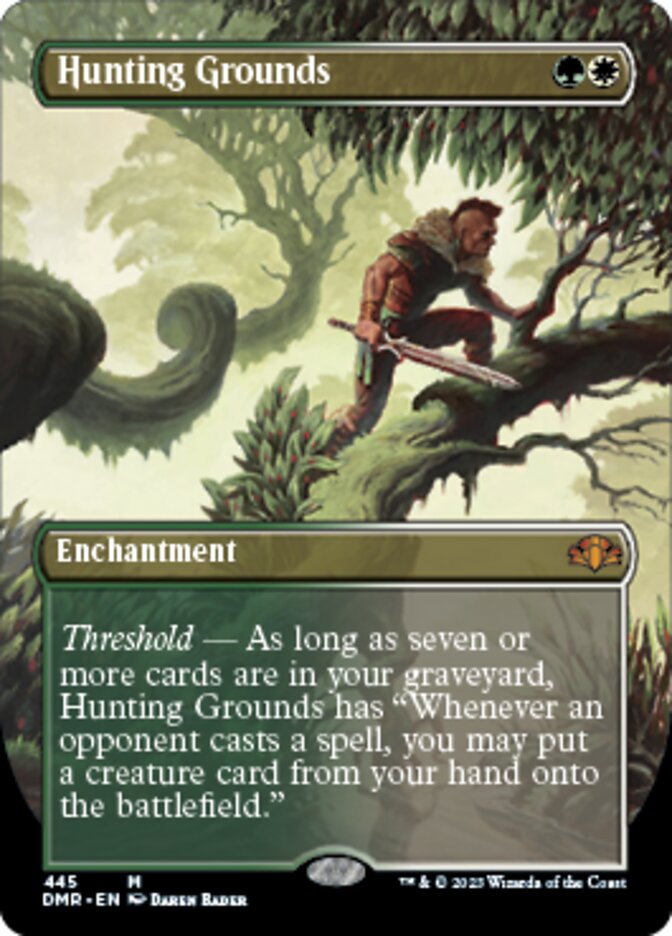 Hunting Grounds (Borderless Alternate Art) [Dominaria Remastered] | Enigma On Main