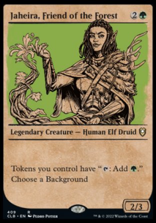 Jaheira, Friend of the Forest (Showcase) [Commander Legends: Battle for Baldur's Gate] | Enigma On Main