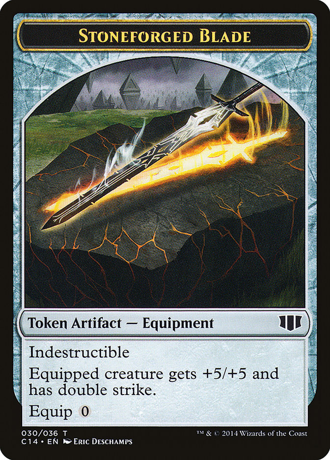 Stoneforged Blade // Germ Double-sided Token [Commander 2014 Tokens] | Enigma On Main