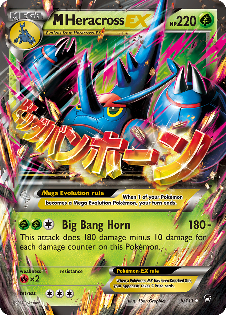 M Heracross EX (5/111) [XY: Furious Fists] | Enigma On Main