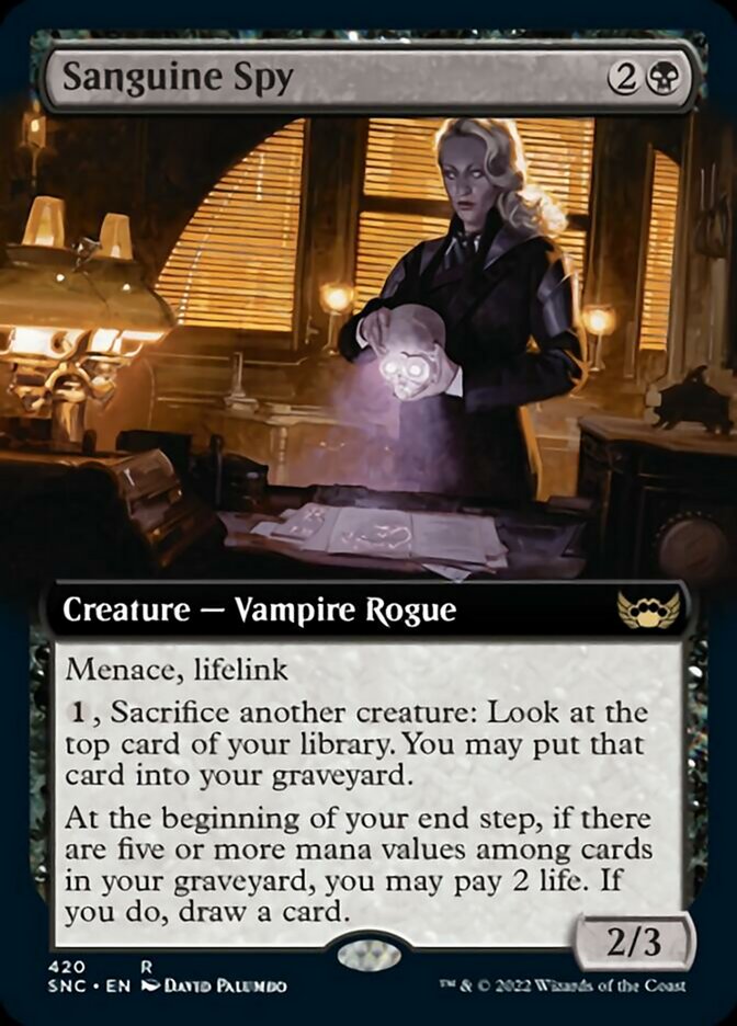 Sanguine Spy (Extended Art) [Streets of New Capenna] | Enigma On Main