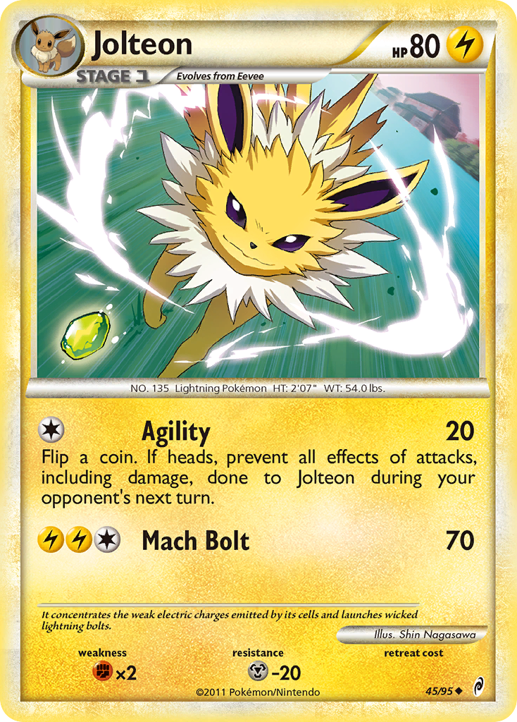 Jolteon (45/95) [HeartGold & SoulSilver: Call of Legends] | Enigma On Main