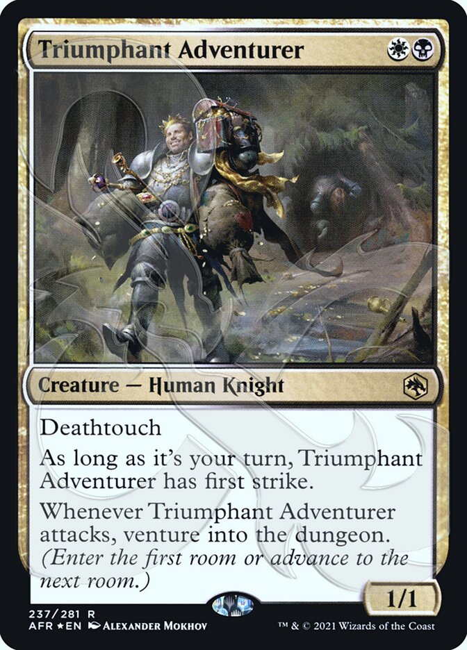 Triumphant Adventurer (Ampersand Promo) [Dungeons & Dragons: Adventures in the Forgotten Realms Promos] | Enigma On Main