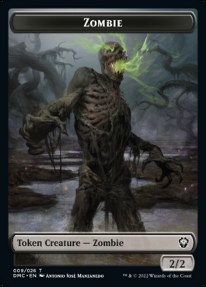 Saproling // Zombie Double-sided Token [Dominaria United Tokens] | Enigma On Main