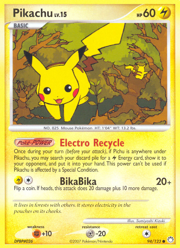 Pikachu (94/123) [Diamond & Pearl: Mysterious Treasures] | Enigma On Main