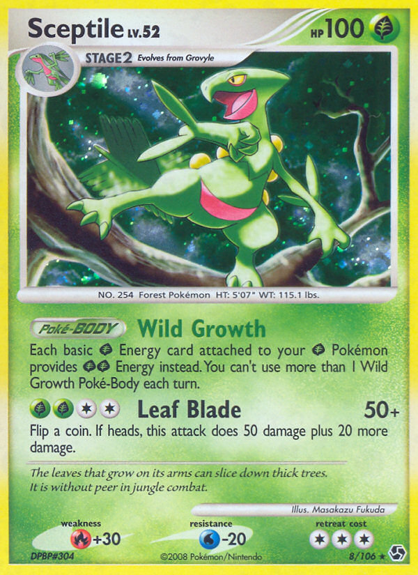 Sceptile (8/106) [Diamond & Pearl: Great Encounters] | Enigma On Main