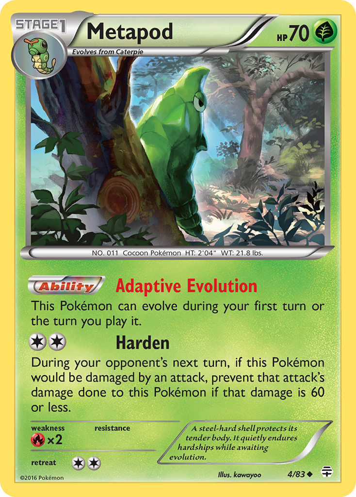 Metapod (4/83) [XY: Generations] | Enigma On Main