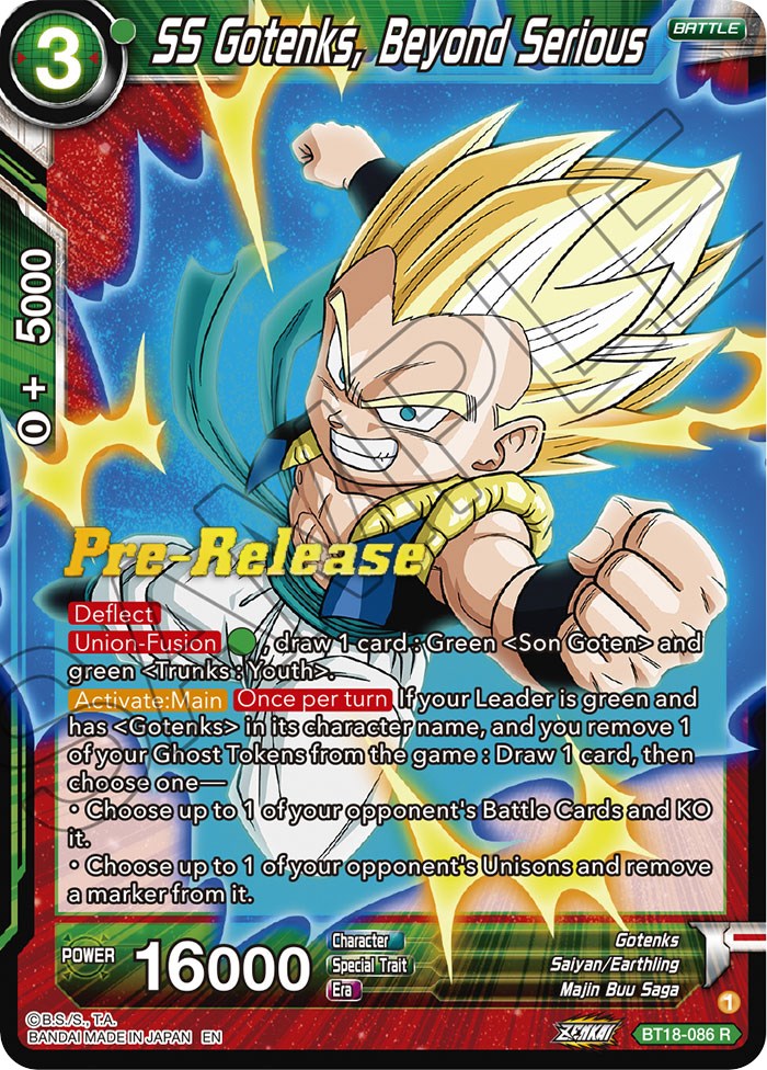 SS Gotenks, Beyond Serious (BT18-086) [Dawn of the Z-Legends Prerelease Promos] | Enigma On Main