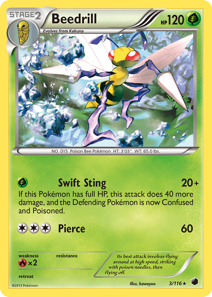 Beedrill (3/116) [Black & White: Plasma Freeze] | Enigma On Main