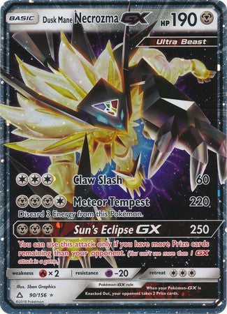 Dusk Mane Necrozma GX (90/156) (Jumbo Card) [Sun & Moon: Ultra Prism] | Enigma On Main