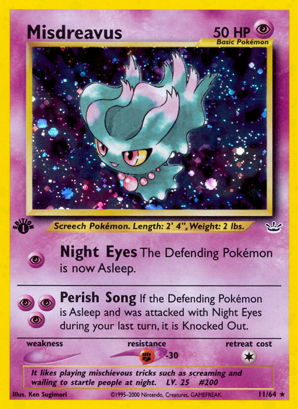 Misdreavus (11/64) [Neo Revelation 1st Edition] | Enigma On Main