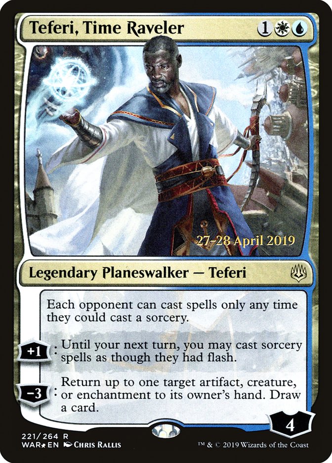 Teferi, Time Raveler  [War of the Spark Prerelease Promos] | Enigma On Main