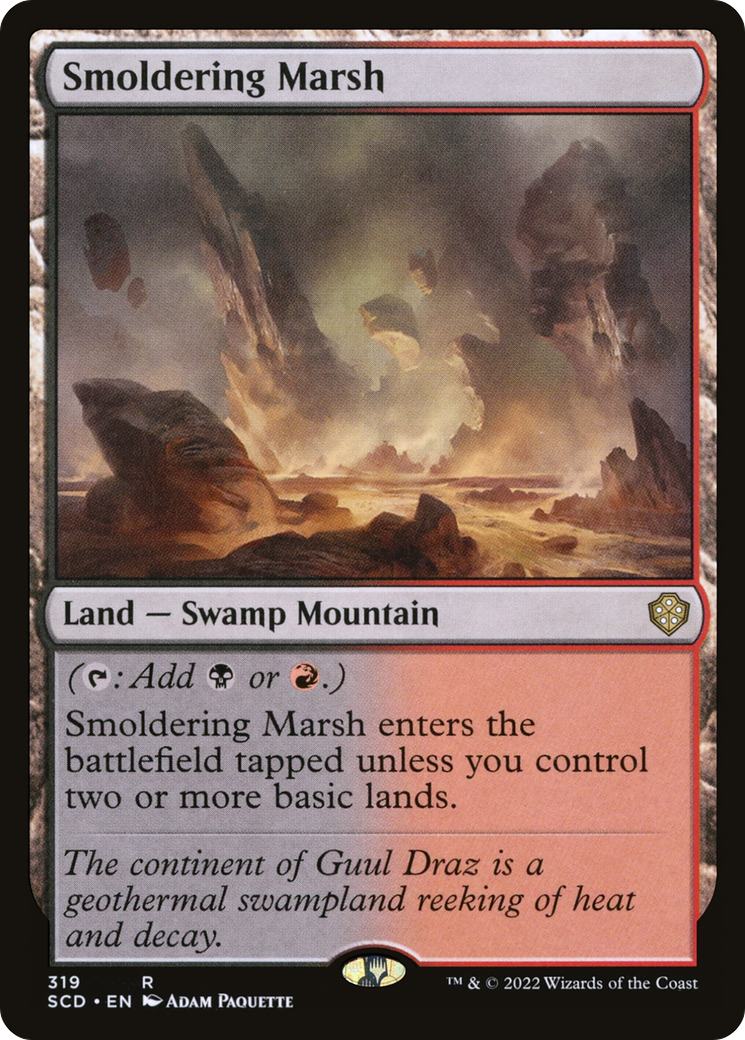 Smoldering Marsh [Starter Commander Decks] | Enigma On Main