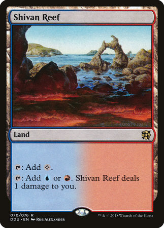 Shivan Reef [Duel Decks: Elves vs. Inventors] | Enigma On Main