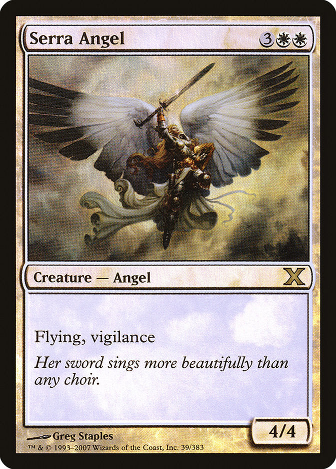 Serra Angel (Premium Foil) [Tenth Edition] | Enigma On Main