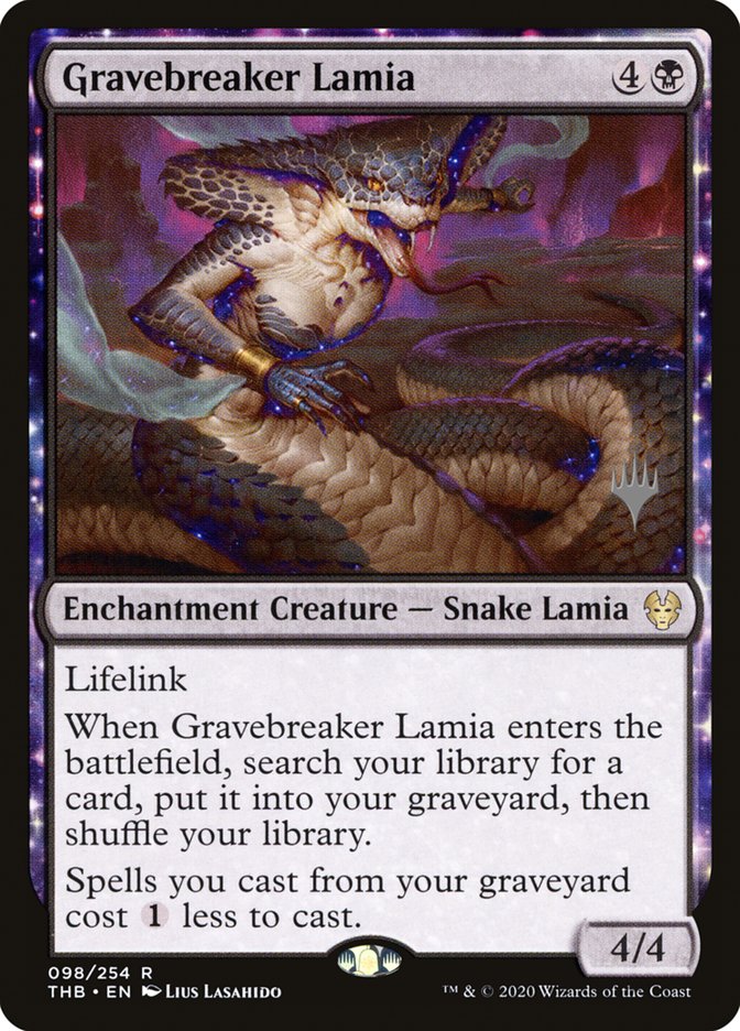 Gravebreaker Lamia (Promo Pack) [Theros Beyond Death Promos] | Enigma On Main