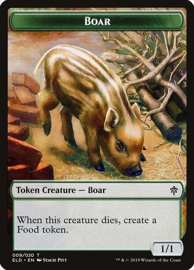 Boar [Throne of Eldraine Tokens] | Enigma On Main