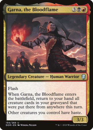 Garna, the Bloodflame [Dominaria] | Enigma On Main