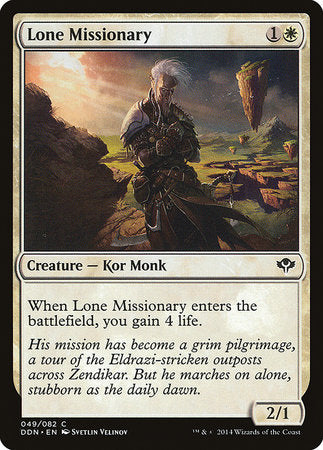 Lone Missionary [Duel Decks: Speed vs. Cunning] | Enigma On Main